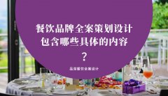 餐飲品牌全案策劃設(shè)計(jì)包含哪些具體的內(nèi)容？（1）
